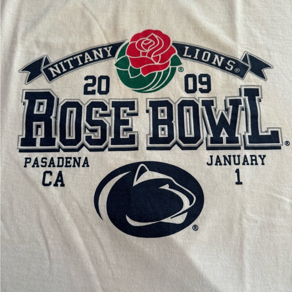 Penn State Nittany Lions 2009 Rose Bowl White Shirt XL